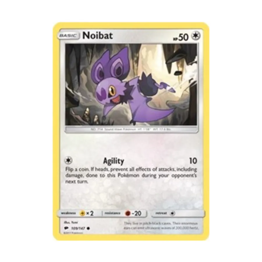 CCG Нойбат (К) #109, Pokemon - Sun & Moon - Burning Shadows - Singles
CCG Нойбат (К) #109, Pokemon - Sun & Moon - Burning Shadows - Singles