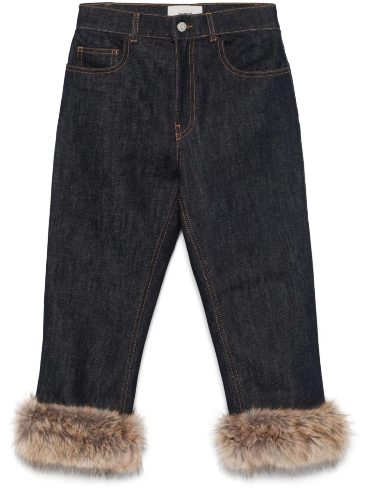 Джинсы Coperni с отделкой из искусственного меха, синий
Джинсы Coperni с отделкой из искусственного меха, синий