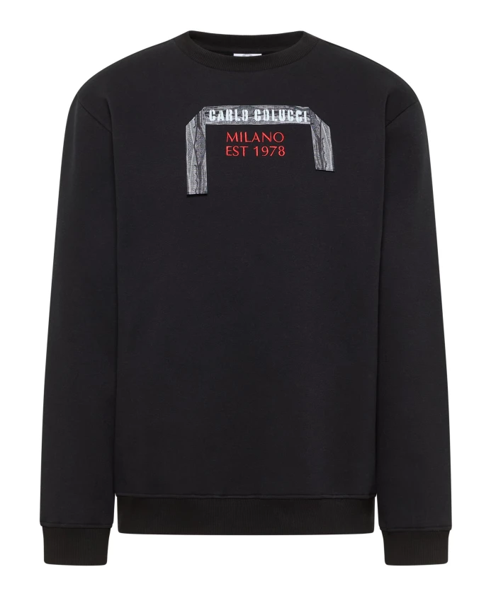 Свитшот с круглым вырезом Carlo Colucci, черный
Свитшот с круглым вырезом Carlo Colucci, черный