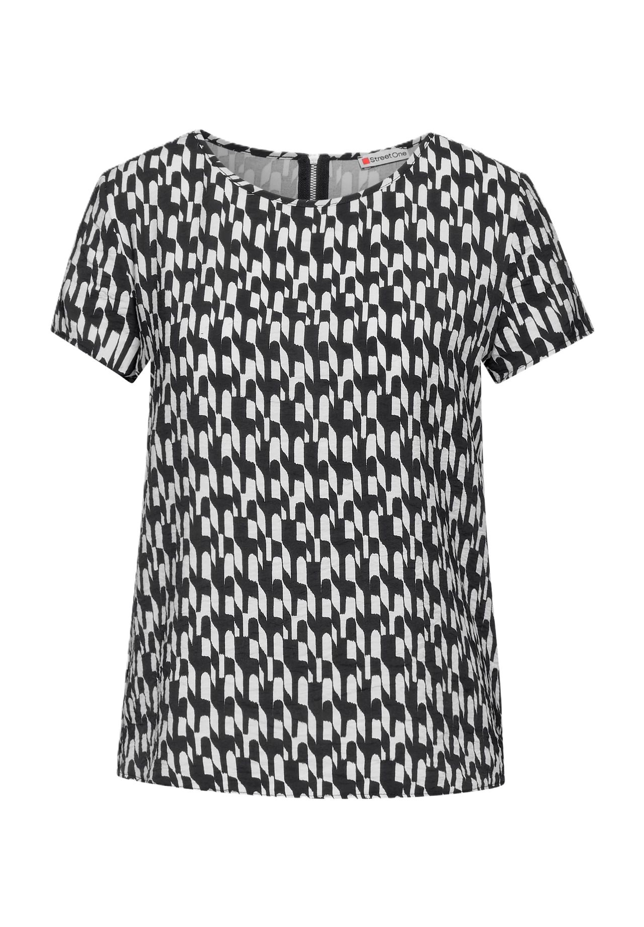 Блузка-рубашка, на молнии, женская Street One, цвет 20001 Black
Блузка-рубашка, на молнии, женская Street One, цвет 20001 Black