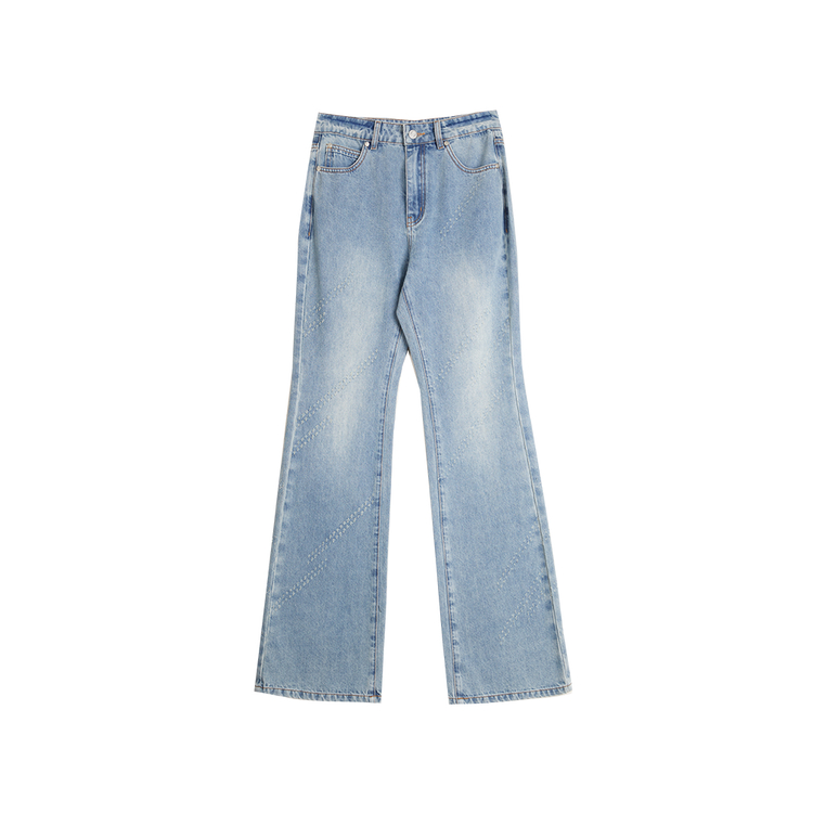 ELLE Джинсы женские деним синие тонкие буткат
ELLE Джинсы женские деним синие тонкие буткат