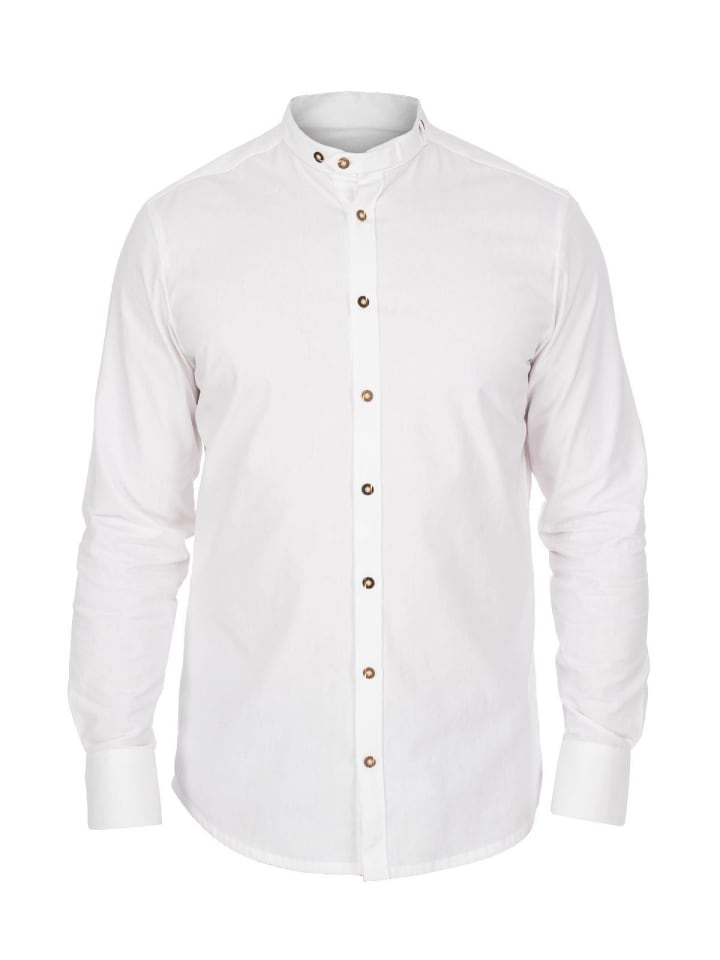 Рубашка с воротником-стойкой 420041-0708 белого цвета OS-Trachten
Рубашка с воротником-стойкой 420041-0708 белого цвета OS-Trachten