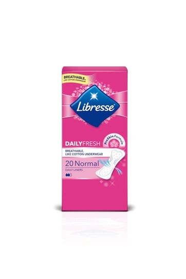 Прокладки гигиенические, 20 шт. Libresse, Normal
Прокладки гигиенические, 20 шт. Libresse, Normal