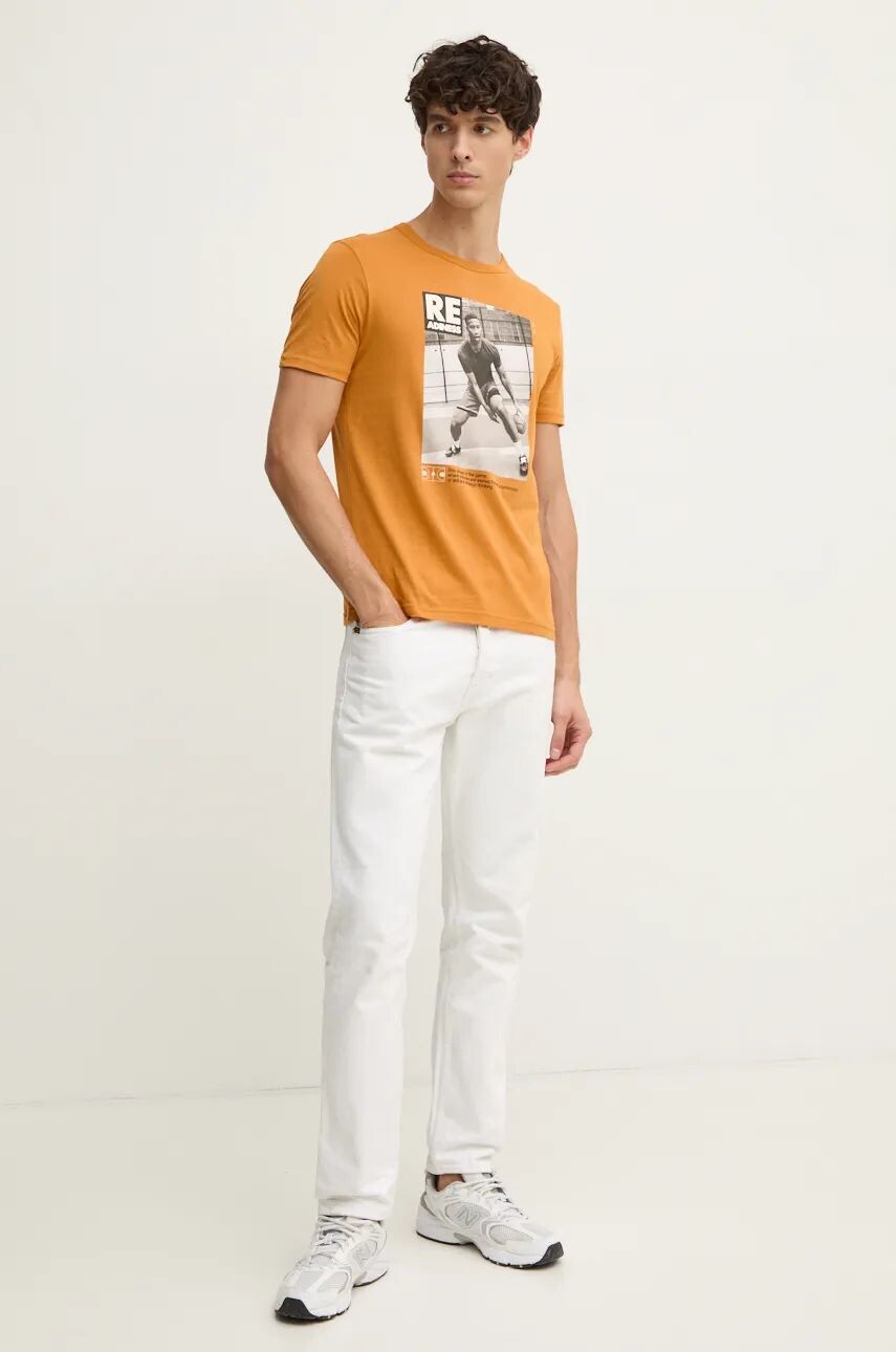 Хлопковая футболка United Colors of Benetton, оранжевый
Хлопковая футболка United Colors of Benetton, оранжевый