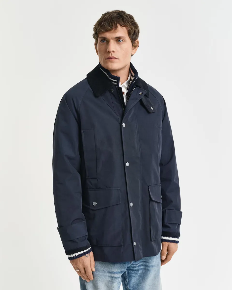 Мужская куртка обычного кроя на потайной молнии Gant, синий
Мужская куртка обычного кроя на потайной молнии Gant, синий