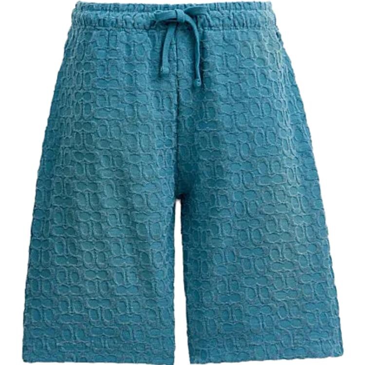 Повседневные шорты унисекс светло-голубые Coach, светло-голубой 
Повседневные шорты унисекс светло-голубые Coach, светло-голубой