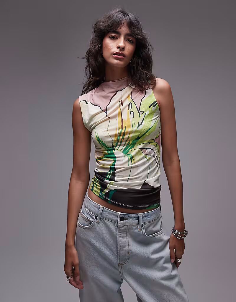 Топ Topshop с цветочным принтом и сборками, цвет многоцветный
Топ Topshop с цветочным принтом и сборками, цвет многоцветный