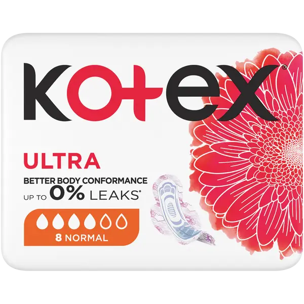 Прокладки гигиенические, 8 шт./1 упаковка. Kotex Normal single
Прокладки гигиенические, 8 шт./1 упаковка. Kotex Normal single