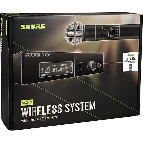 Микрофон Shure SLXD24/B87A Digital Wireless Handheld Microphone System w/Beta 87A Capsule
Микрофон Shure SLXD24/B87A Digital Wireless Handheld Microphone System w/Beta 87A Capsule