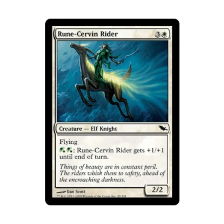 CCG Руна-Цервин Райдер (К), MTG - Shadowmoor
CCG Руна-Цервин Райдер (К), MTG - Shadowmoor