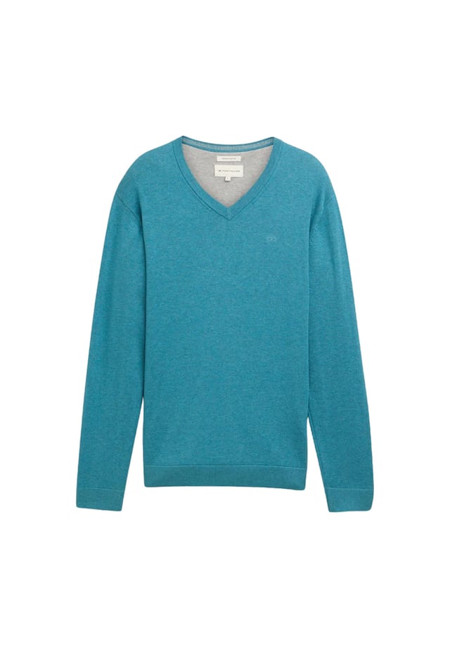 Свитер вязаный свитер v-образный вырез Tom Tailor, голубой
Свитер вязаный свитер v-образный вырез Tom Tailor, голубой