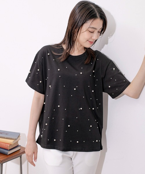 Футболка с декором из жемчуга Jayro, черный
Футболка с декором из жемчуга Jayro, черный