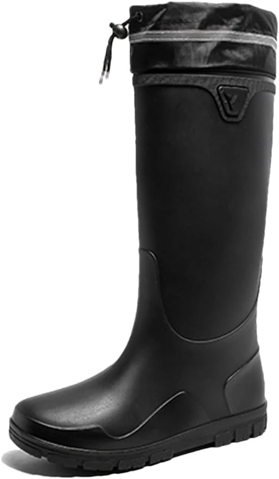 Wjnvfioo Мужские водонепроницаемые ботинки для дождя Обувь для рыбалки Водонепроницаемые резиновые дождевые сапоги Нескользящие дождевые ботинки, черный
Wjnvfioo Мужские водонепроницаемые ботинки для дождя Обувь для рыбалки Водонепроницаемые резиновые дождевые сапоги Нескользящие дождевые ботинки, черный
