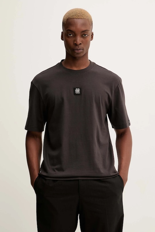 Хлопковая футболка Hugo, коричневый
Хлопковая футболка Hugo, коричневый