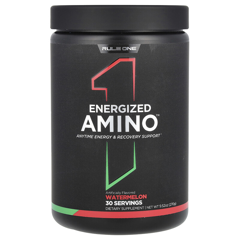 Rule One Proteins, Energized Amino, аминокислоты, со вкусом арбуза, 270 г (9,52 унции)
Rule One Proteins, Energized Amino, аминокислоты, со вкусом арбуза, 270 г (9,52 унции)