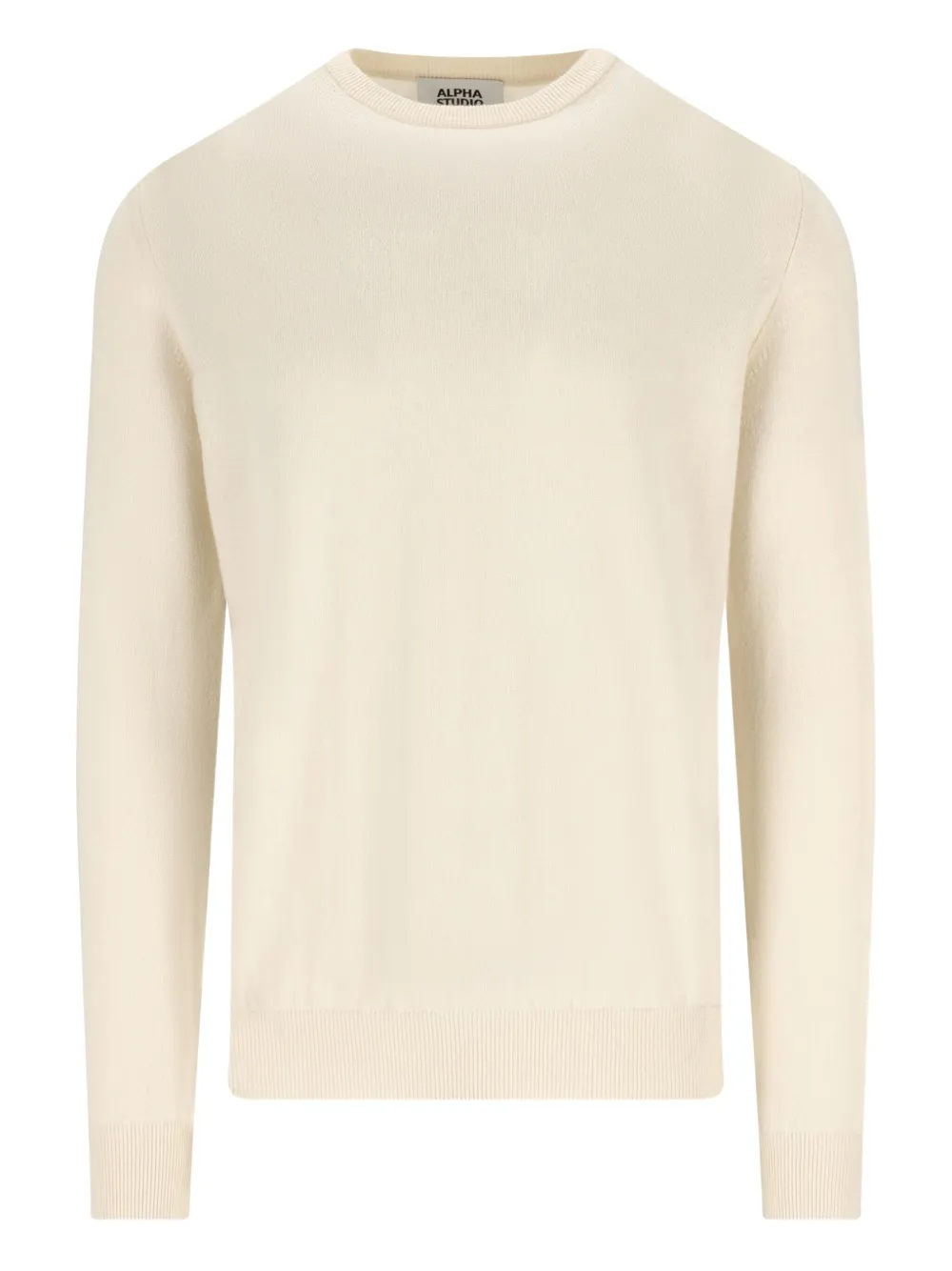 Кашемировый свитер с круглым вырезом ALPHA STUDIO, белый
Кашемировый свитер с круглым вырезом ALPHA STUDIO, белый