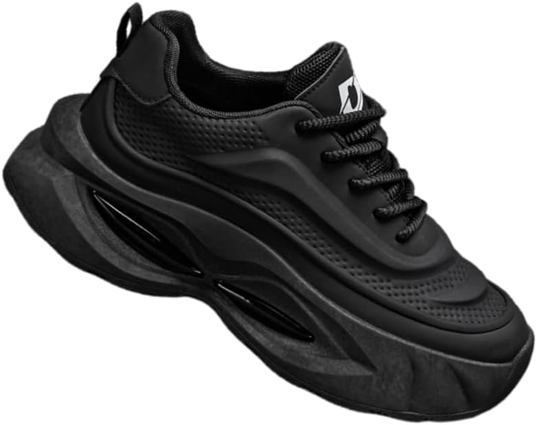 Компактные мужские спортивные туфли с толстой подошвой и противоскользящей поверхностью. Повседневные кроссовки для бега. Подходят для активного отдыха на улице и ежедневной носки Fmshi, черный
Компактные мужские спортивные туфли с толстой подошвой и противоскользящей поверхностью. Повседневные кроссовки для бега. Подходят для активного отдыха на улице и ежедневной носки Fmshi, черный