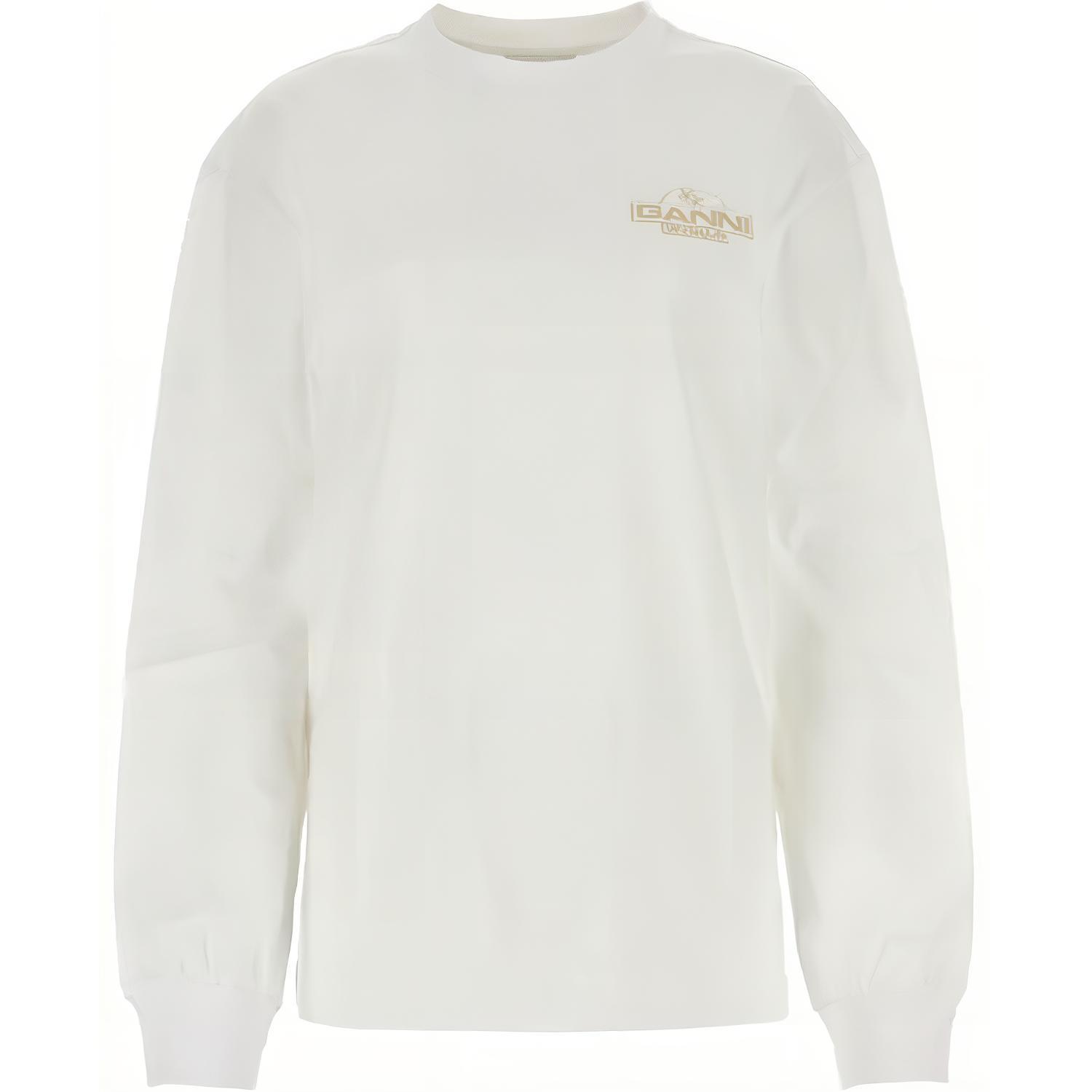 Футболка с логотипом GANNI, белая
Футболка с логотипом GANNI, белая