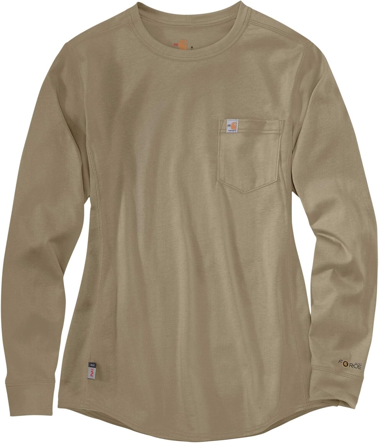Хлопковая футболка с длинными рукавами Flame-Resistant Force Carhartt, хаки
Хлопковая футболка с длинными рукавами Flame-Resistant Force Carhartt, хаки