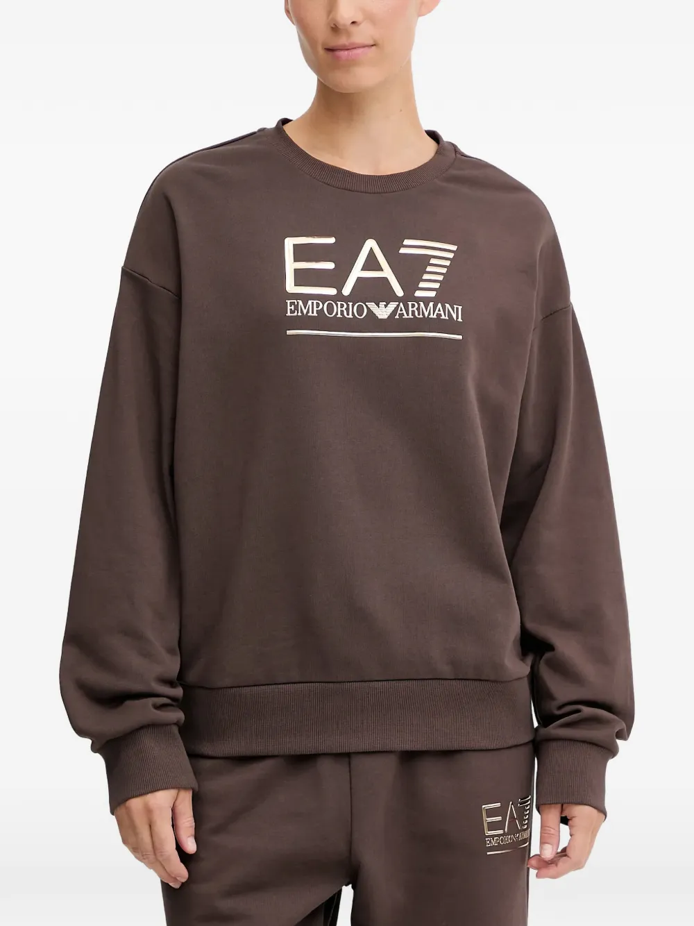 Толстовка с круглым вырезом и логотипом Ea7 Emporio Armani, коричневый
Толстовка с круглым вырезом и логотипом Ea7 Emporio Armani, коричневый