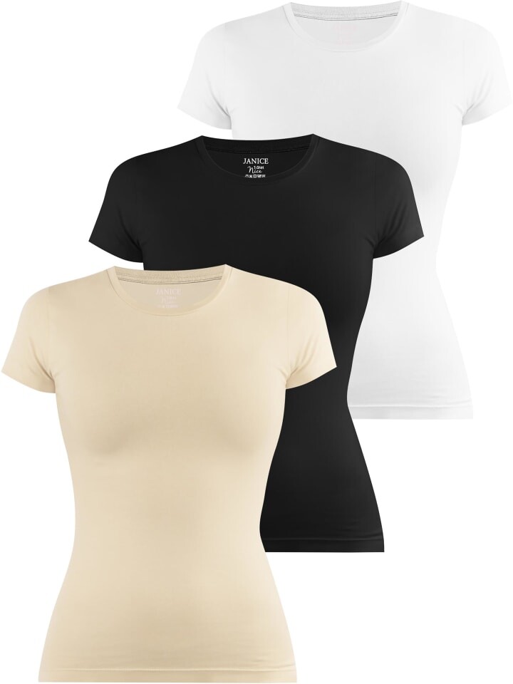 Футболка Janice hochgeschlossen Nice, цвет beige/schwarz/weiß
Футболка Janice hochgeschlossen Nice, цвет beige/schwarz/weiß