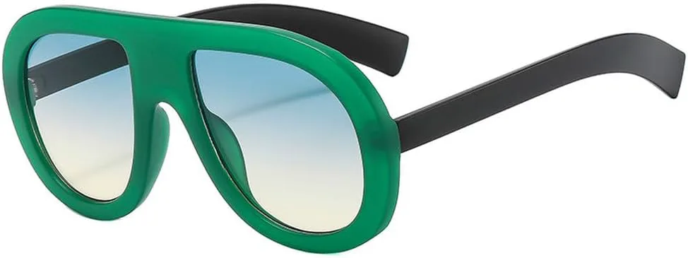 Мужские модные солнцезащитные очки в стиле панк, двухцветные; женские градиентные солнцезащитные очки с защитой от УФ-излучения UV400 TKKTLLT, Green Green Yellow
Мужские модные солнцезащитные очки в стиле панк, двухцветные; женские градиентные солнцезащитные очки с защитой от УФ-излучения UV400 TKKTLLT, Green Green Yellow