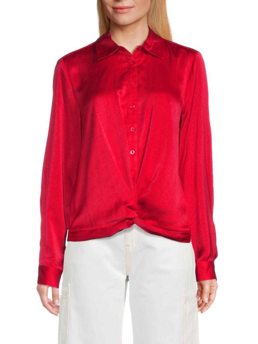 Скрученная рубашка Halston, красный
Скрученная рубашка Halston, красный