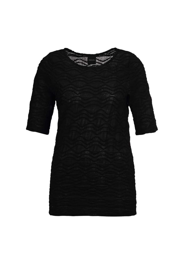 Рубашка с круглым вырезом и структурой Madeleine, черный
Рубашка с круглым вырезом и структурой Madeleine, черный