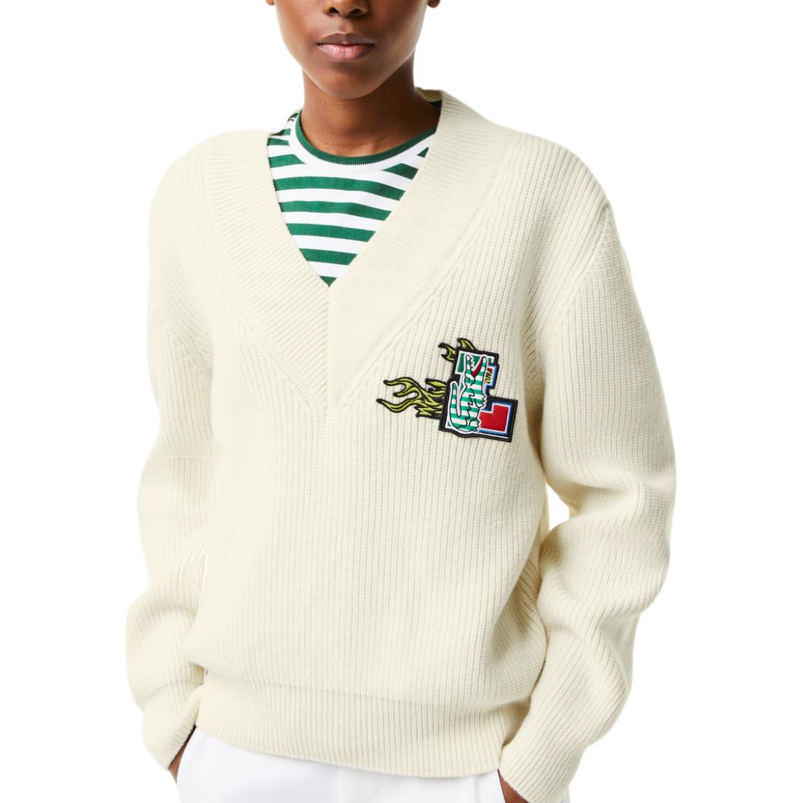 LACOSTE Свитер женский белый
LACOSTE Свитер женский белый