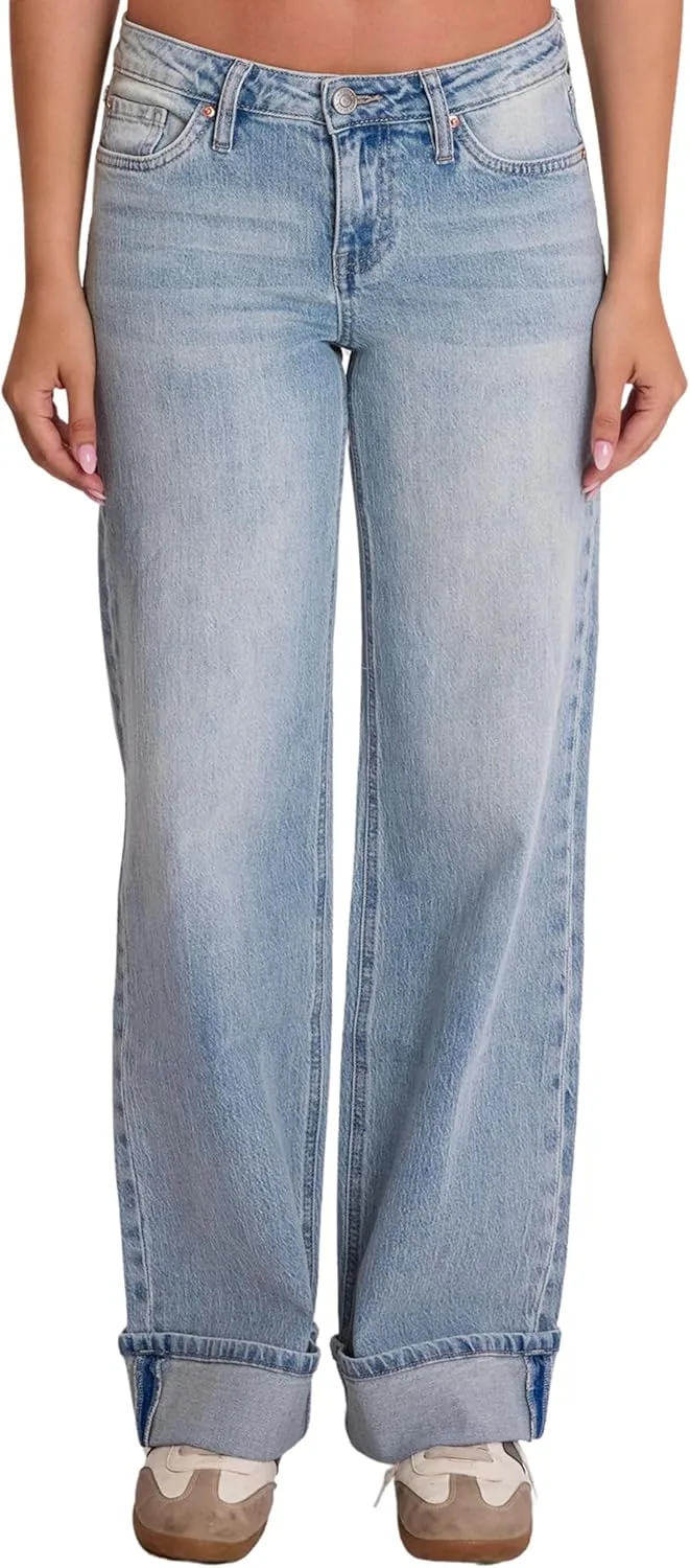 YMI Women's Brittany Low Rise Wide Leg Cuff Jeans P053399
YMI Women's Brittany Low Rise Wide Leg Cuff Jeans P053399