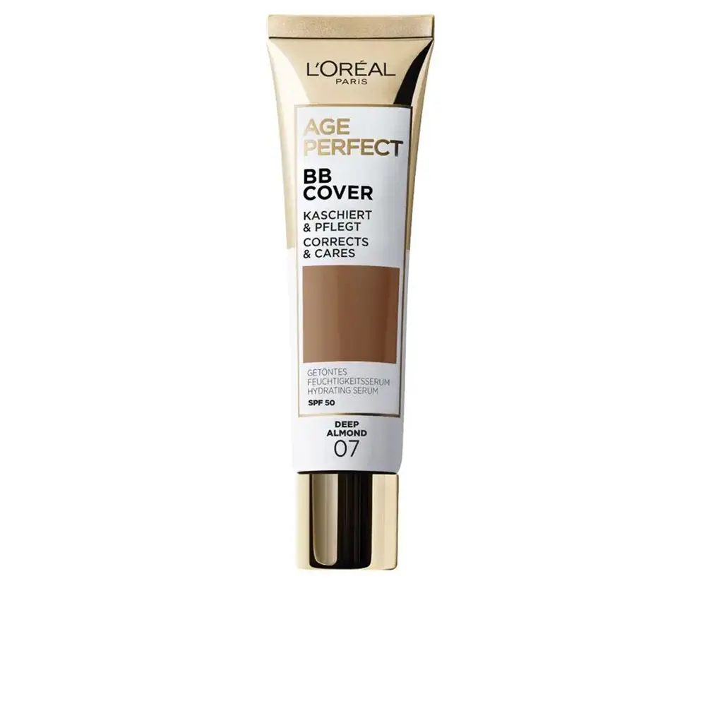 Bb крем Age perfect bb cover maquillaje liquido spf50 L'Oréal París, цвет 07-deep almond, 30 мл.
Bb крем Age perfect bb cover maquillaje liquido spf50 L'Oréal París, цвет 07-deep almond, 30 мл.