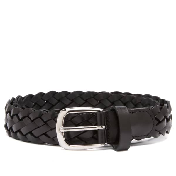 Узкий кожаный плетеный ремень Anderson'S, черный
Узкий кожаный плетеный ремень Anderson'S, черный