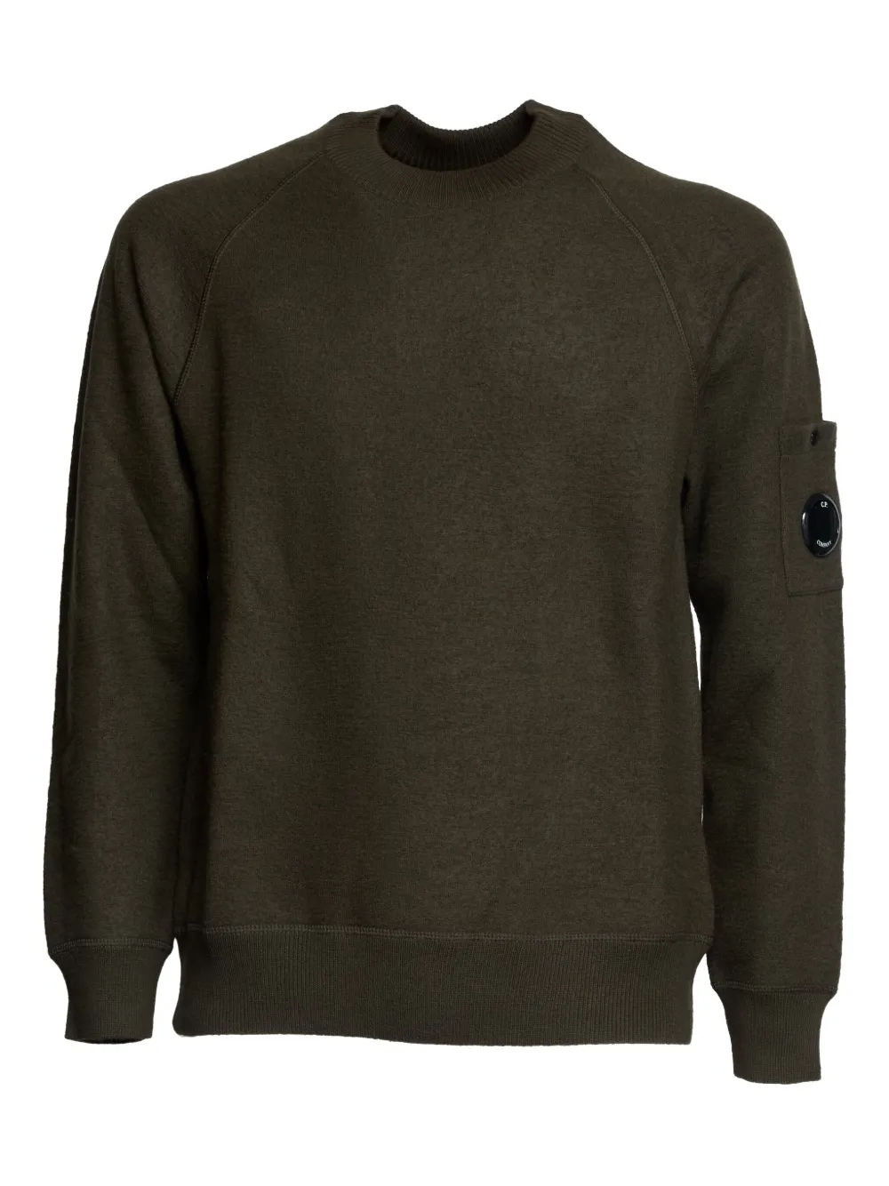 Свитшот с круглым вырезом из войлока C.P. Company, зеленый
Свитшот с круглым вырезом из войлока C.P. Company, зеленый