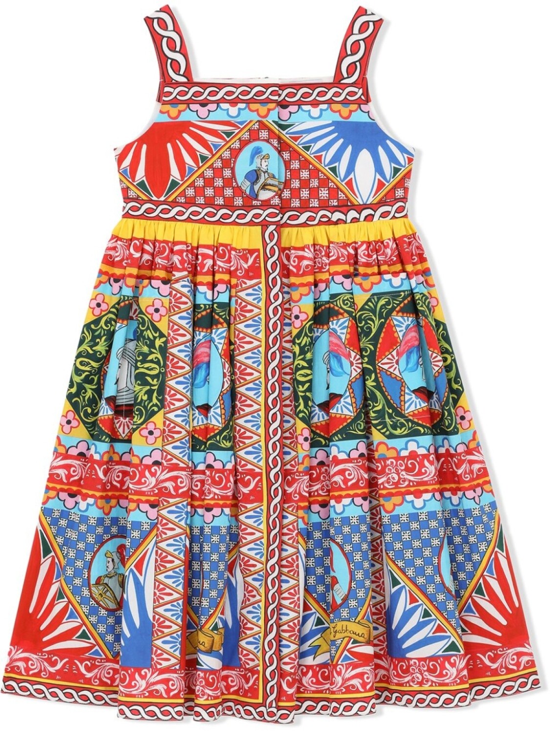 Dolce & Gabbana Kids поплиновое платье с принтом Carretto, красный
Dolce & Gabbana Kids поплиновое платье с принтом Carretto, красный