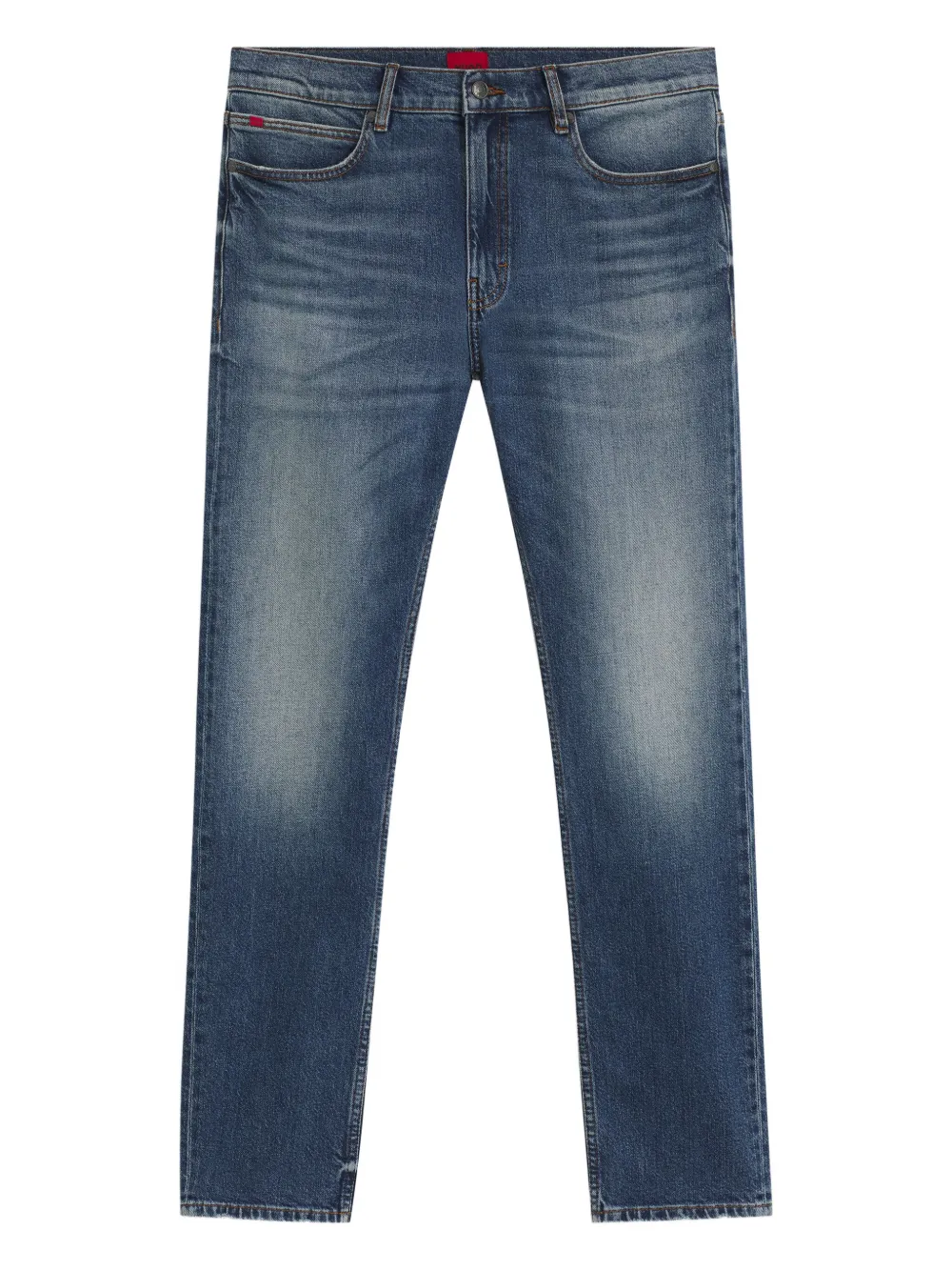 Прямые джинсы с эффектом потертости HUGO, синий
Прямые джинсы с эффектом потертости HUGO, синий