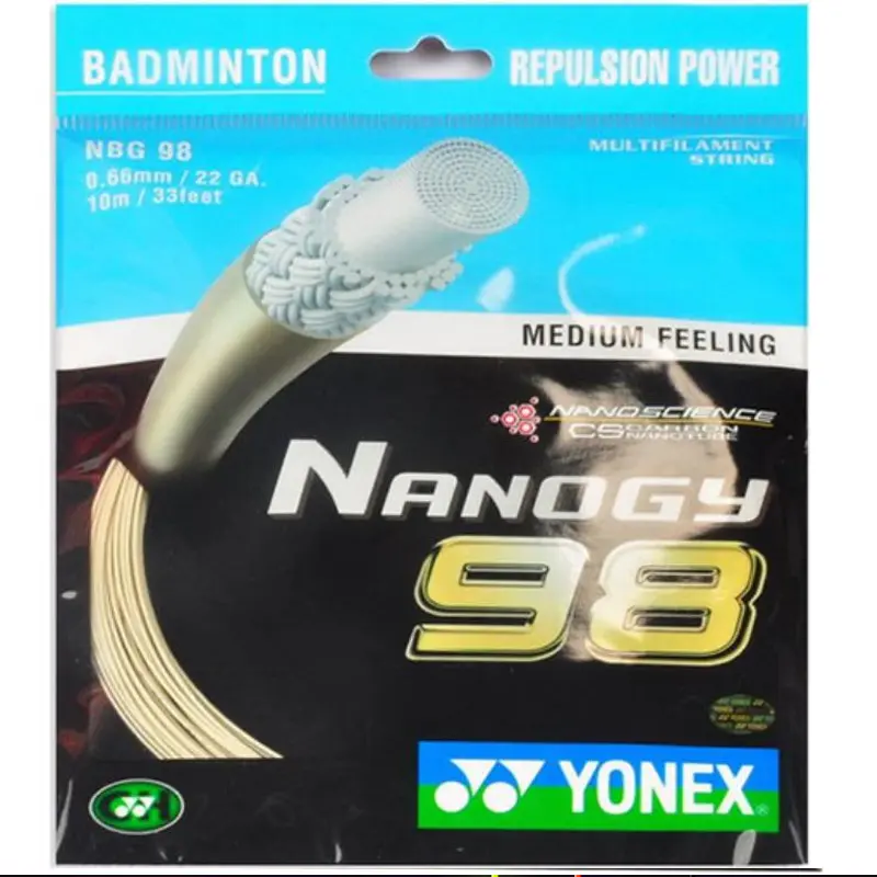 Струны для бадминтонной ракетки Unisex NBG98CH 2 шт YONEX, белый
Струны для бадминтонной ракетки Unisex NBG98CH 2 шт YONEX, белый