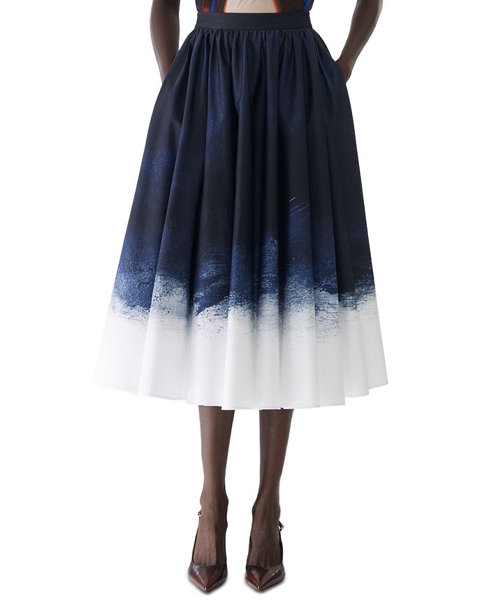 Юбка-клеш из хлопка с начесом, принтованная, с эластичной вставкой Jason Wu Collection, синий
Юбка-клеш из хлопка с начесом, принтованная, с эластичной вставкой Jason Wu Collection, синий