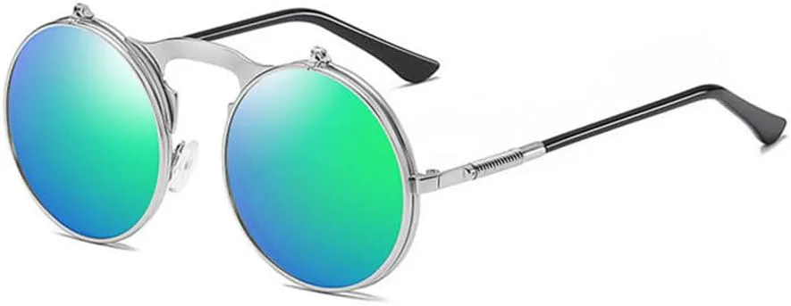 Солнцезащитные очки LVTFCO Fashion Round Flip Separable Lens Steampunk для женщин в винтажной металлической оправе, для активного отдыха, для мужчин, Black Grey
Солнцезащитные очки LVTFCO Fashion Round Flip Separable Lens Steampunk для женщин в винтажной металлической оправе, для активного отдыха, для мужчин, Black Grey