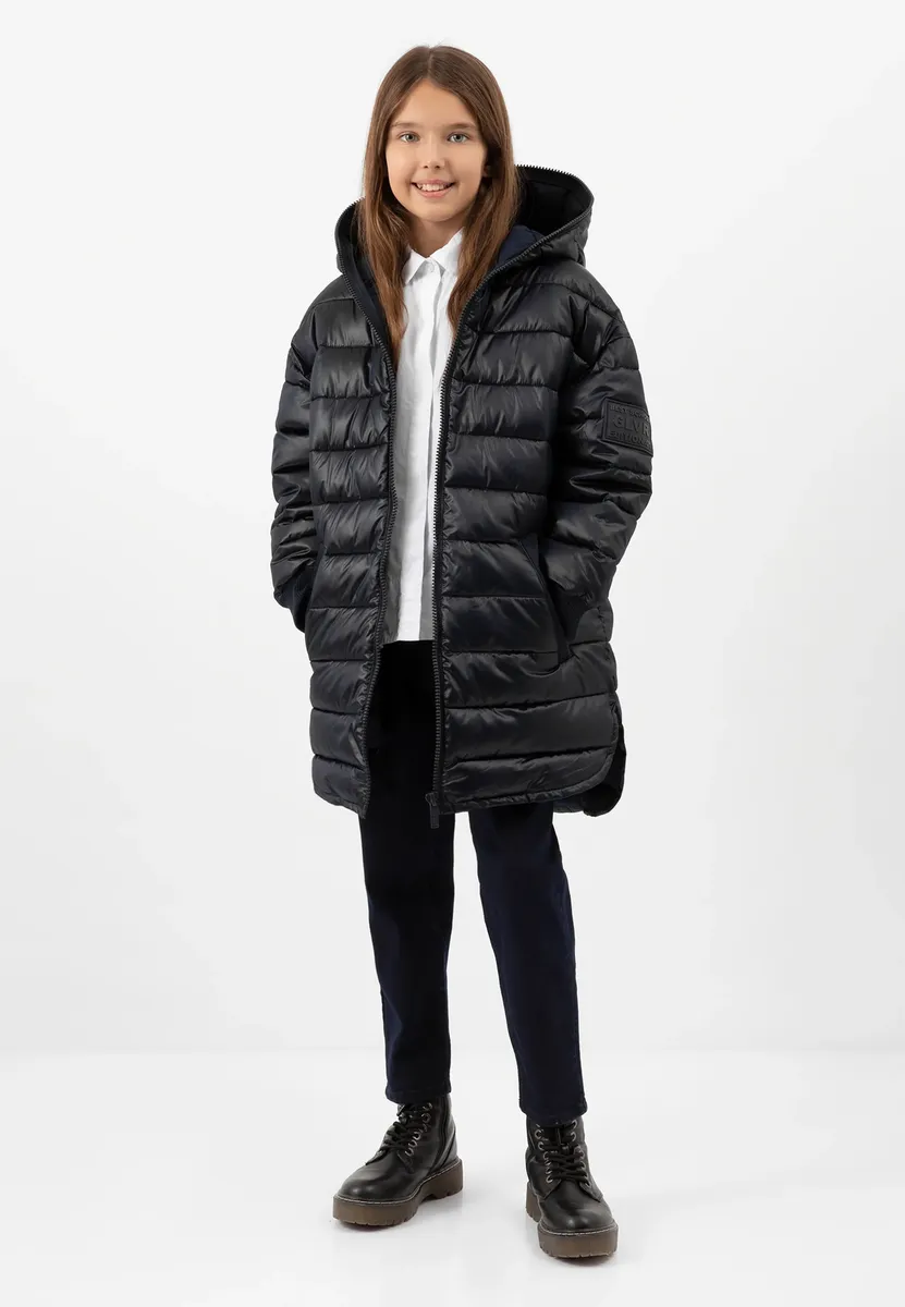 Стеганое пальто Гулливер с капюшоном Gulliver, синий
Стеганое пальто Гулливер с капюшоном Gulliver, синий