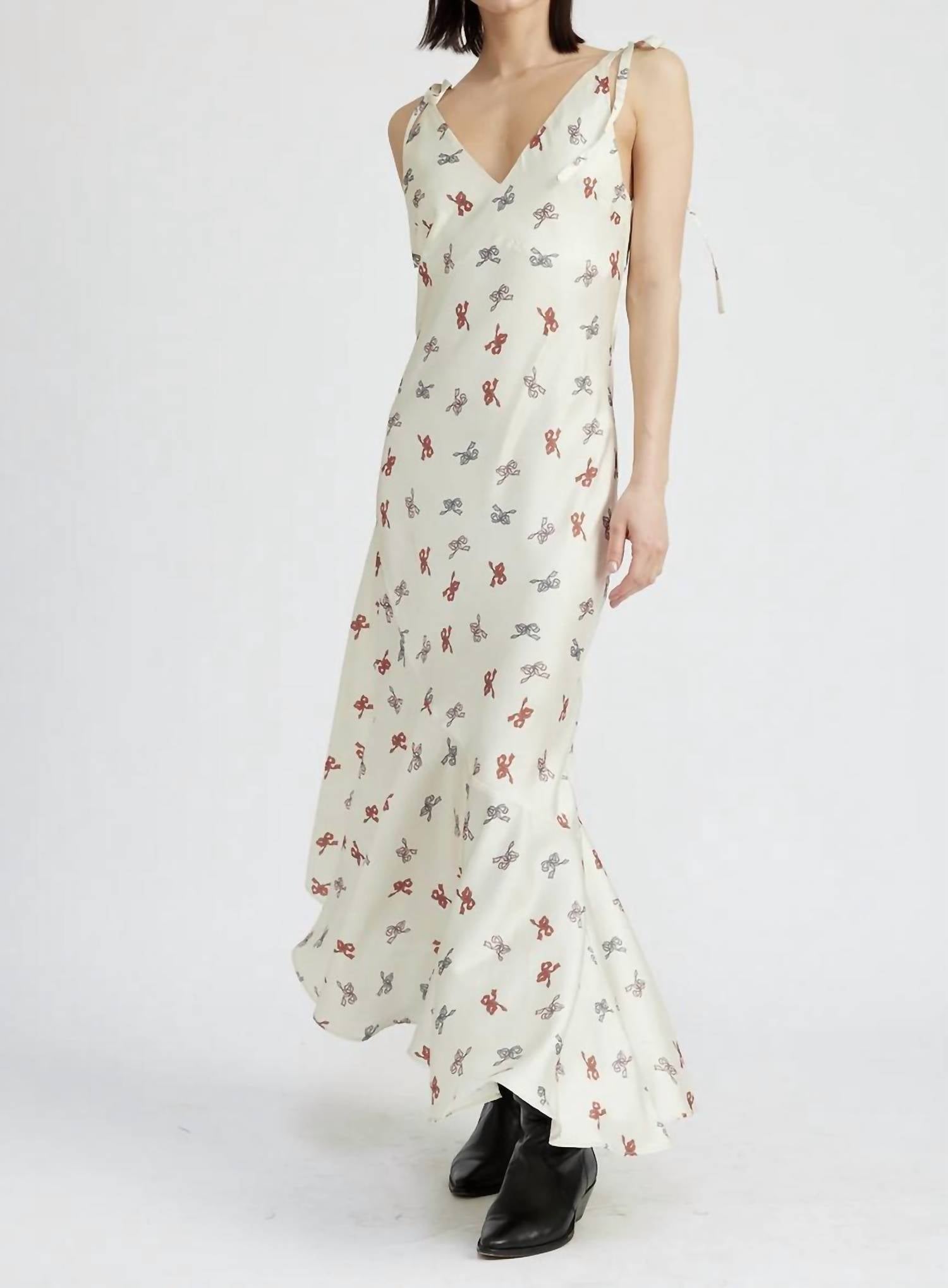 Асимметричное платье Maeve с лентой цвета слоновой кости Jacquie The Label
Асимметричное платье Maeve с лентой цвета слоновой кости Jacquie The Label