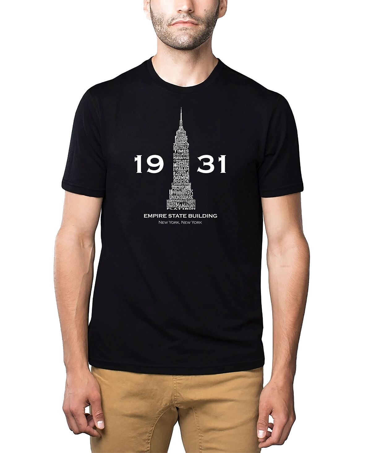 Мужская футболка премиум-класса word art - эмпайр стейт билдинг LA Pop Art, черный
Мужская футболка премиум-класса word art - эмпайр стейт билдинг LA Pop Art, черный