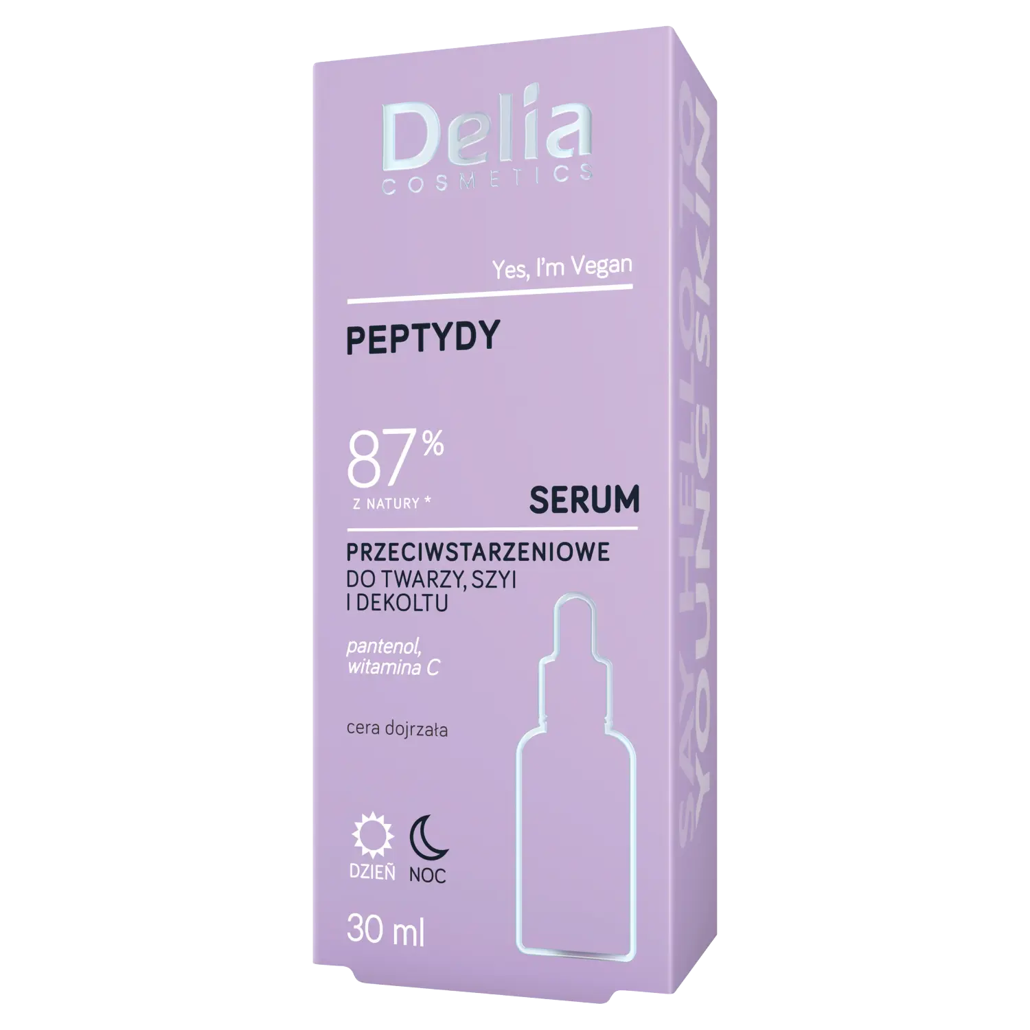 Delia антивозрастная сыворотка для лица с пептидами, 30 мл
Delia антивозрастная сыворотка для лица с пептидами, 30 мл