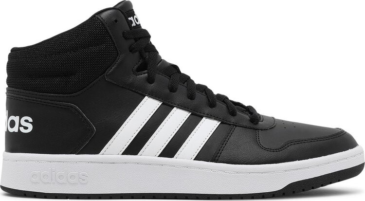 Кроссовки Adidas Hoops 2.0 Mid 'Black White', черный 
Кроссовки Adidas Hoops 2.0 Mid 'Black White', черный