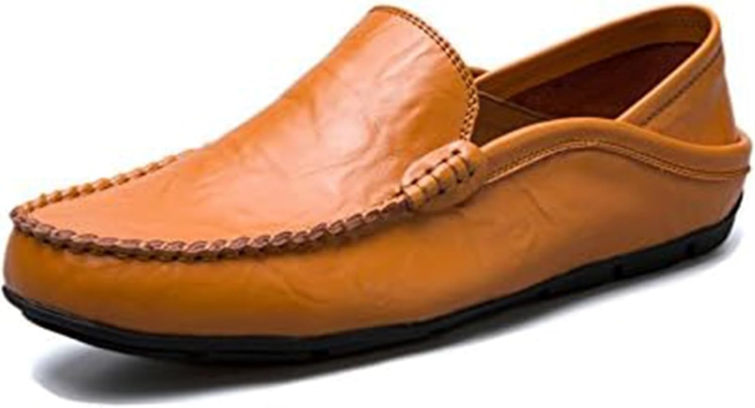 Мужские лоферы из натуральной кожи без шнурков - дышащие водительские и повседневные слайды Xinduoyu, коричневый
Мужские лоферы из натуральной кожи без шнурков - дышащие водительские и повседневные слайды Xinduoyu, коричневый