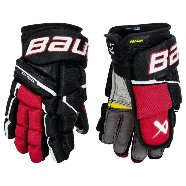 BAUER 23 новые хоккейные перчатки Mach, детская и юношеская экипировка Elite Model, размер Youth 10 дюймов - черно-красные
BAUER 23 новые хоккейные перчатки Mach, детская и юношеская экипировка Elite Model, размер Youth 10 дюймов - черно-красные
