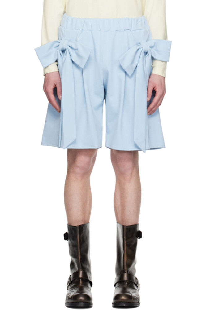 Спортивные шорты-карго с синим бантом ANDREJ GRONAU
Спортивные шорты-карго с синим бантом ANDREJ GRONAU