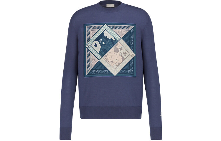 Ежеквартальные новинки свитер мужской синий Dior, синий
Ежеквартальные новинки свитер мужской синий Dior, синий