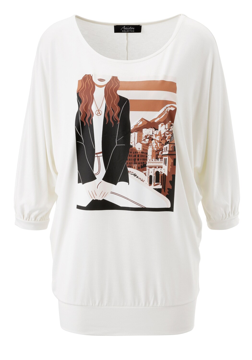 Aniston SELECTED Лонгслив в белом цвете
Aniston SELECTED Лонгслив в белом цвете