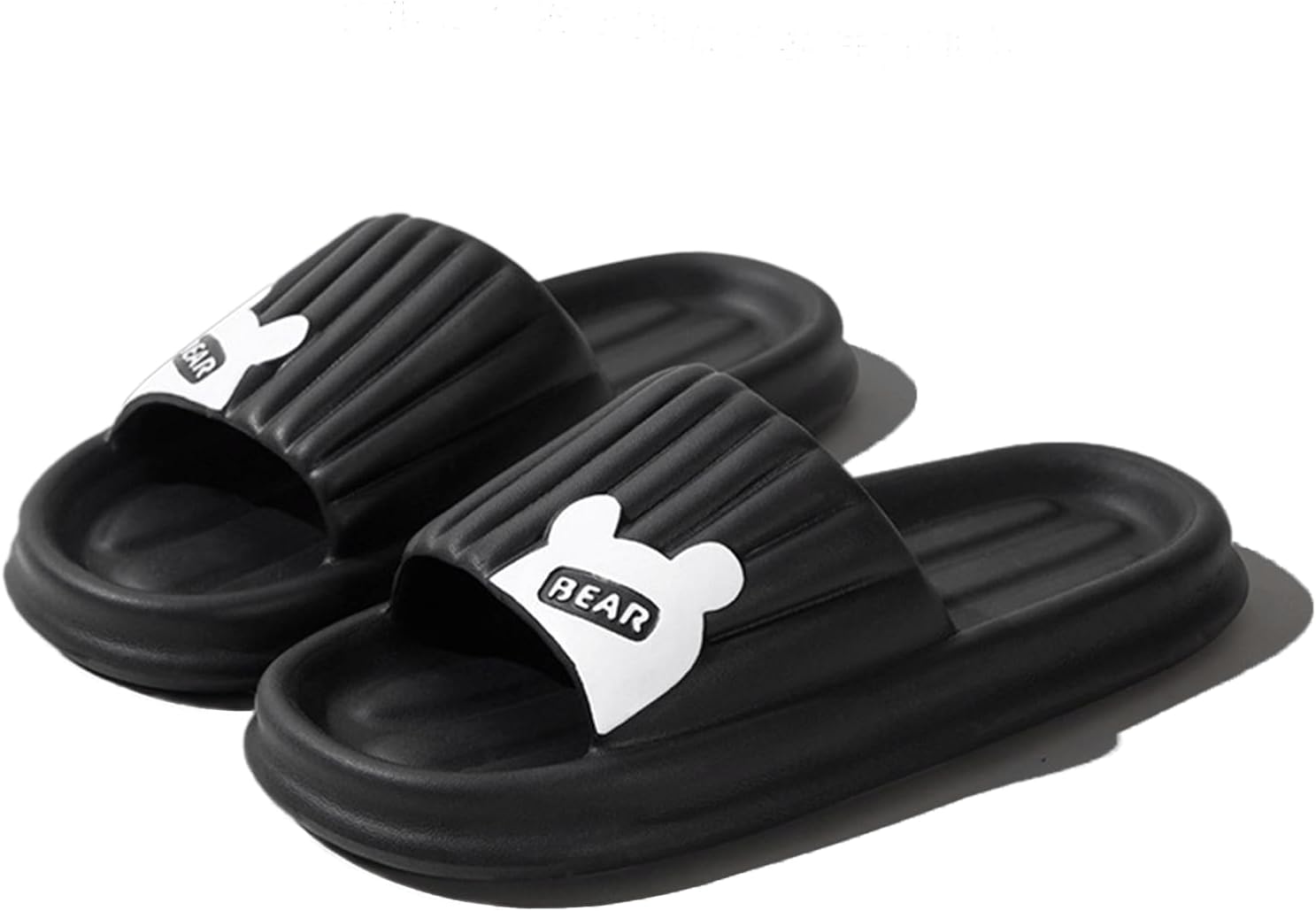LOTUSTAR облачные тапочки для женщин и мужчин с подушкой в виде медведя, противоскользящие для душа и ванной, с платформой из пены, для дома, улицы и бассейна, черный
LOTUSTAR облачные тапочки для женщин и мужчин с подушкой в виде медведя, противоскользящие для душа и ванной, с платформой из пены, для дома, улицы и бассейна, черный