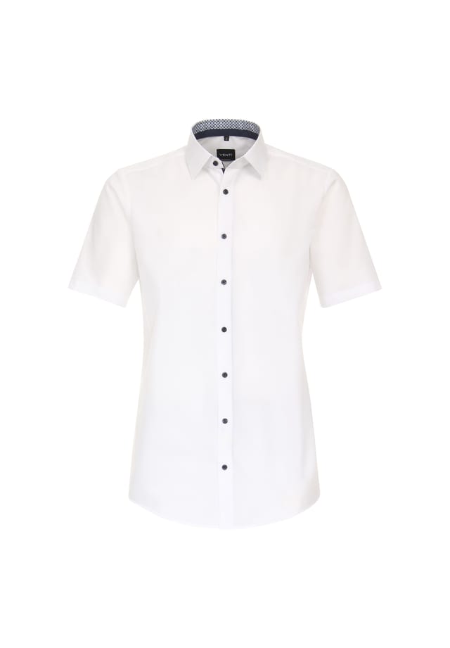 Рубашка делового покроя с коротким рукавом однотонная современный крой Venti, белый
Рубашка делового покроя с коротким рукавом однотонная современный крой Venti, белый